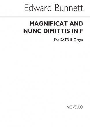 Edward Bunnett, Magnificat And Nunc Dimittis In F SATB and Organ Chorpartitur