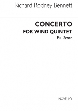 Concerto for wind quintet score