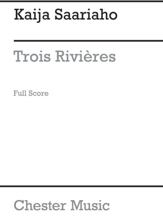 Trois Rivires for percussion quartet with live electronics full score