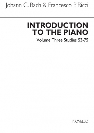 F.P. Ricci_Johann Christian Bach, Introduction To The Piano Volume Thr Harpsichord, Piano Buch