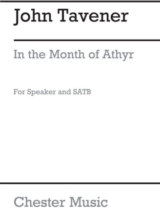 John Tavener: In The Month Of Athyr Voice, SATB Score