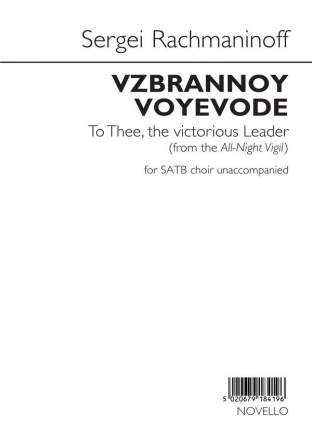 Sergei Rachmaninov, Vzbrannoy Voyevode SATB Chorpartitur