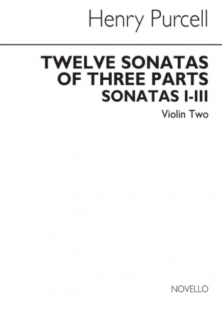 Henry Purcell, Twelve Sonatas Of Three Parts Violin Buch