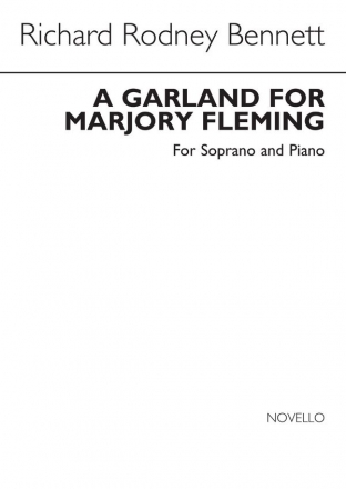 Richard Rodney Bennett, Garland For Marjory Fleming Soprano Voice and Piano Buch