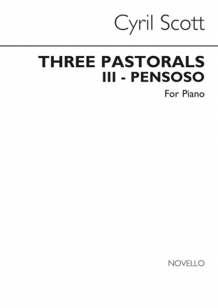 Cyril Scott, Three Pastorals (Movement No.3-pensoso) Piano  Buch