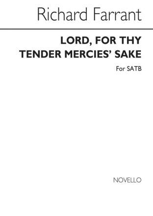 Richard Farrant, Lord, For Thy Tender Mercies' Sake SATB Buch