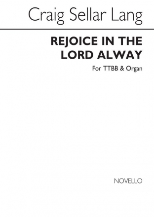 Rejoice In The Lord Always Organ Accompaniment Chorpartitur