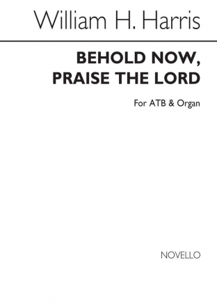 Sir William Henry Harris, Behold Now Praise The Lord Men's Voices Organ Accompaniment Chorpartitur