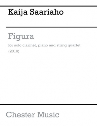 Figura for solo clarinet, piano and string quartet score and parts