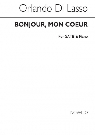 Orlando di Lasso, Mon Couer SATB and Piano Chorpartitur