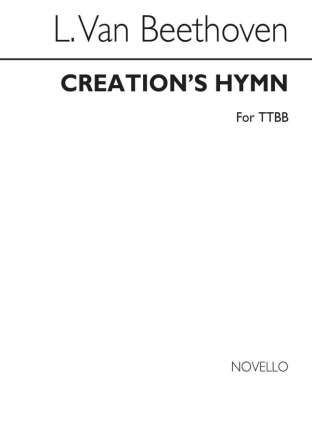 Ludwig van Beethoven, Creation's Hymn (TTBB) Men's Voices Chorpartitur