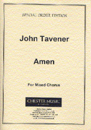 John Tavener: Amen (Score) SATB Vocal Score