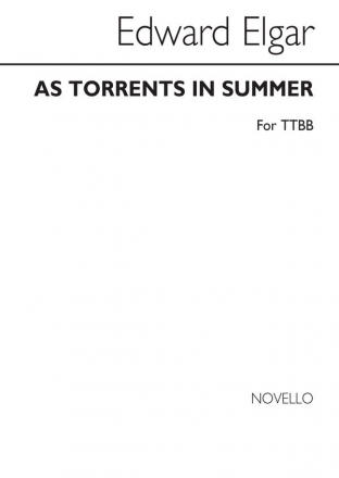 Edward Elgar, As Torrents In Summer TTBB Chorpartitur