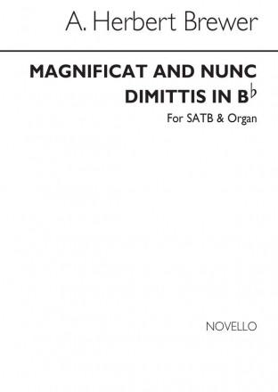 A. Herbert Brewer, Magnificat And Nunc Dimittis In B Flat SATB and Organ Chorpartitur