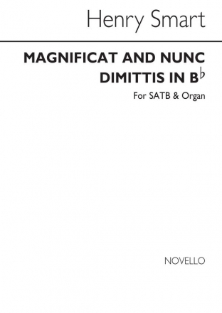 Henry Smart, Magnificat And Nunc Dimittis In B Flat SATB and Organ Buch