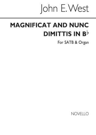 John E. West, Magnificat And Nunc Dimittis In E Flat SATB and Organ Chorpartitur