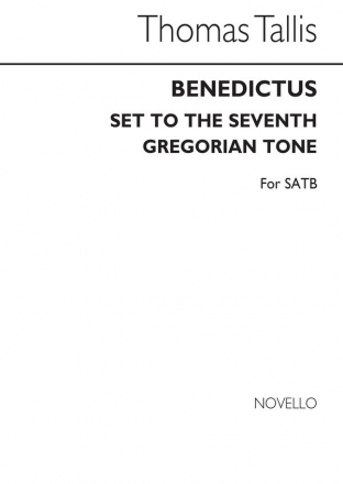 Thomas Tallis, Benedictus In Faux-bourdon (7th Gregorian Tone) SATB Chorpartitur