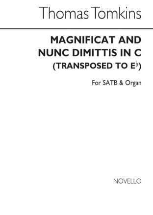 Thomas Tomkins, Magnificat And Nunc Dimittis In C SATB and Organ Chorpartitur