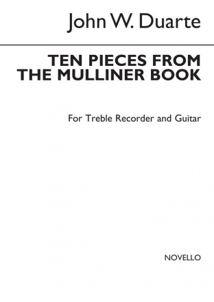 John W. Duarte, Ten Pieces From The Mulliner Book Recorder and Guitar Buch