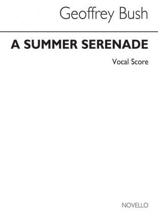 Geoffrey Bush, A Summer Serenade Tenor SATB Piano Accompaniment Stimme