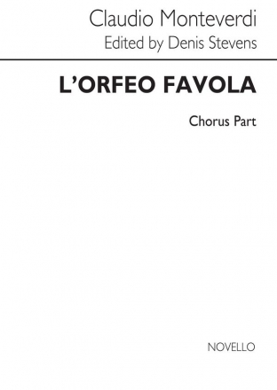 Claudio Monteverdi, L'Orfeo Choral Part Chor Buch