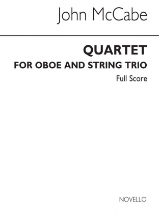 John McCabe, Quartet For Oboe & String Trio Oboe Violin Viola Cello Partitur