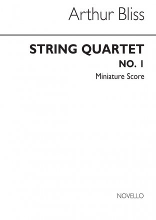 Arthur Bliss, String Quartet No.1 Streichquartett Partitur