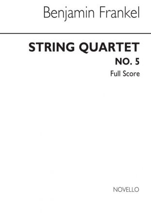 Benjamin Frankel, String Quartet No.5 Streichquartett Partitur