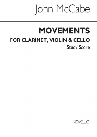 John McCabe, McCabe Movements Clarinet, Violin and Cello Studienpartitur