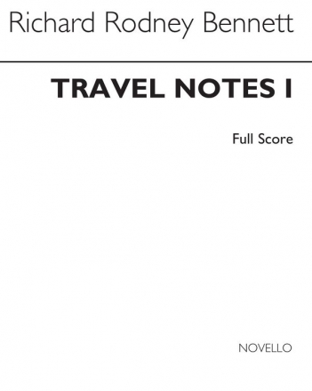 Richard Rodney Bennett, Travel Notes for String Quartet - Book 1 Streichquartett Buch