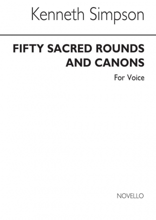 Kenneth Simpson, 50 Sacred Rounds & Canons Vocal Buch