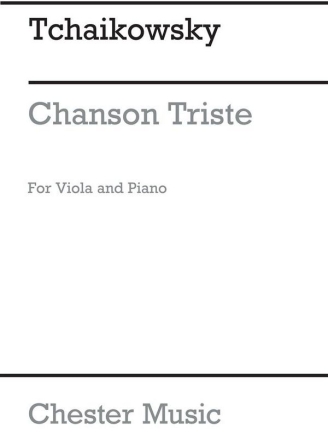 Tchaikovsky Chanson Triste Op40 No2/Chanson Italienne Op39 No15 Vla/Pf Viola, Piano Accompaniment Instrumental Work