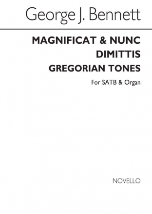 George J. Bennett, Magnificat And Nunc Dimittis (Gregorian Tones) SATB and Organ Chorpartitur