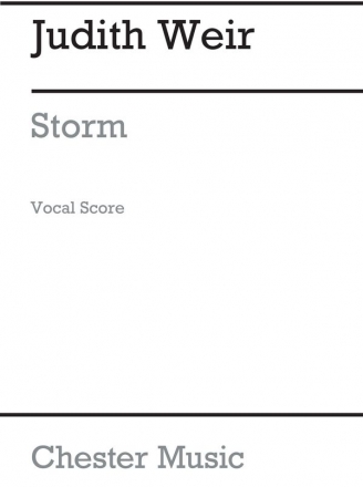 Judith Weir: Storm (Vocal Score) Flute, Soprano, Alto, Treble, Percussion Vocal Score