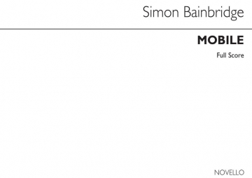 Simon Bainbridge, Mobile (Players Score) Cor Anglais [Oboe] and Piano Partitur