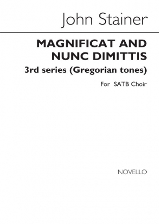 Sir John Stainer, Magnificat & Nunc Dimittis 3rd Series SATB and Organ Chorpartitur