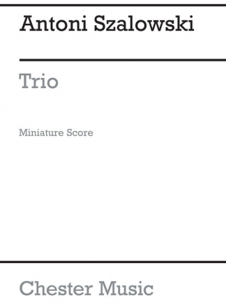 Szalowski: Trio (Miniature Score) Oboe, Clarinet, Bassoon Miniature Score