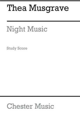 Thea Musgrave: Night Music (Study Score) Orchestra Study Score