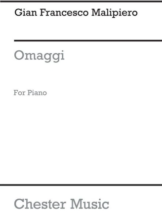 Malipiero: Omaggi For Piano Solo Piano Instrumental Work