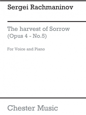 Rachmaninov: The Harvest Of Sorrow Op.4/5 Piano Accompaniment Vocal Work