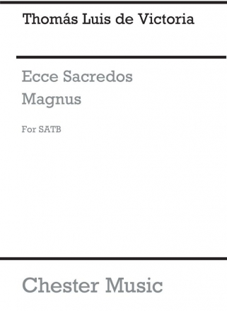 Victoria Ecce Sacerdos Magnus (Steele) SATB Vocal Score