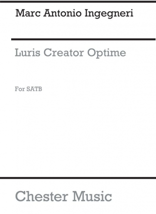 Ingegneri: Lucis Creator Optime for SATB Chorus SATB Vocal Score