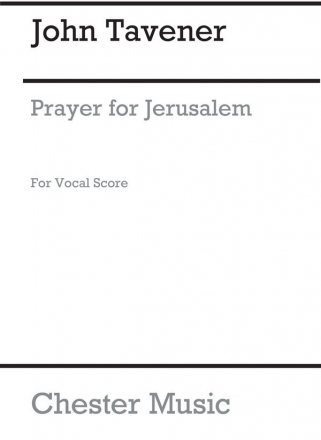 Prayer For Jerusalem   for children's voices and piano vocal score