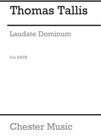 Tallis: Laudate Dominum for SAATB SATB Vocal Score