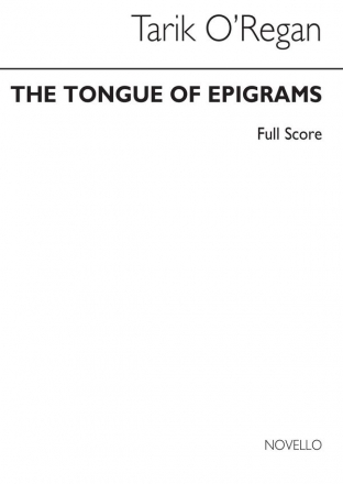 Tarik O'Regan, Tongue Of Epigrams (Countertenor/Percussion) Percussion Countertenor Buch