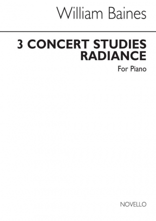 William Baines, Radiance (Three Concert Studies) Klavier Buch