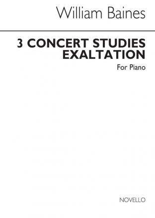 William Baines, Exaltation (Three Concert Studies) Klavier Buch