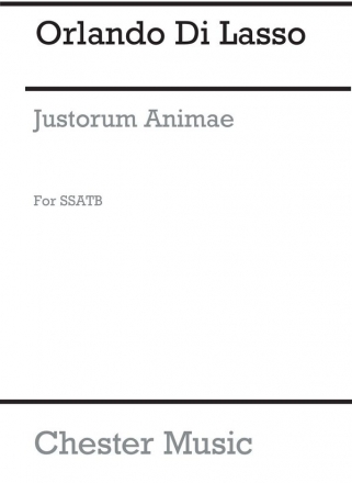 Lassus: Justorum Animae SATB Vocal Score