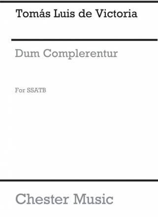 Victoria: Dum Complerentur SSATB SATB Vocal Score