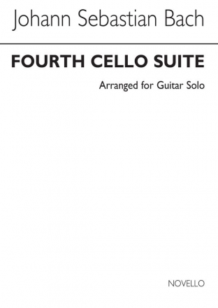 Johann Sebastian Bach, Fourth Cello Suite-BWV1010-Guitar Gitarre Buch